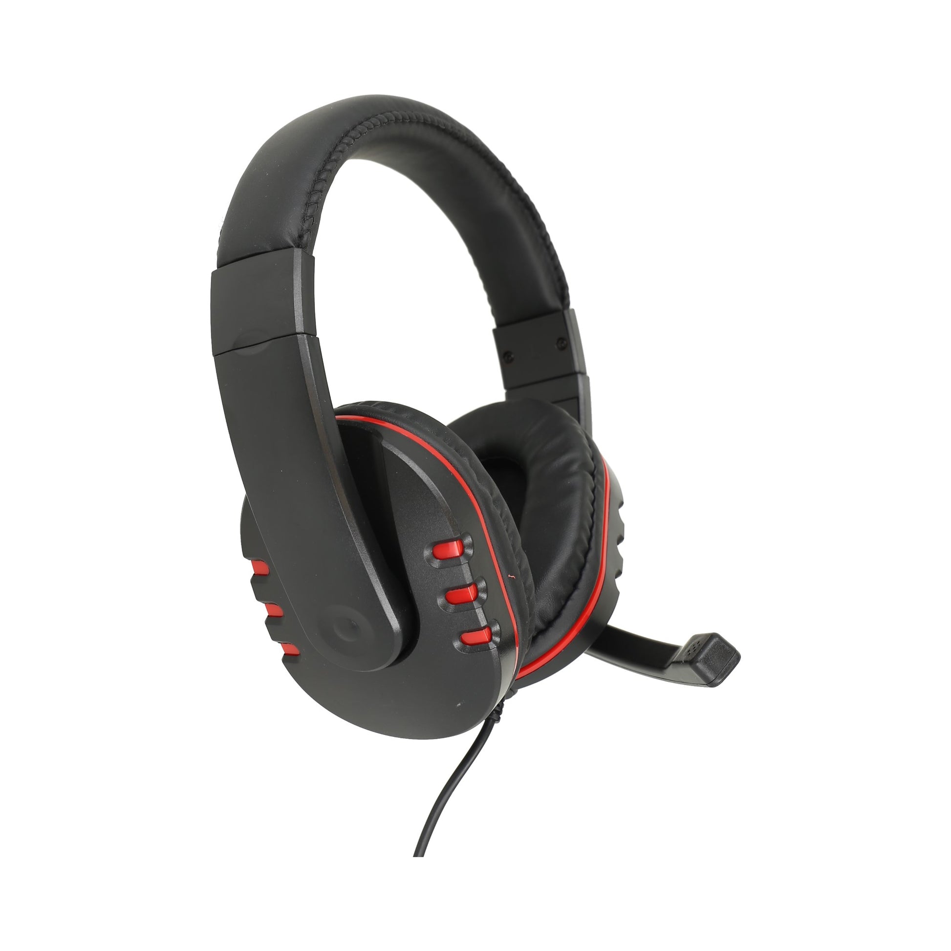 Audifonos gaming, rojo y negro