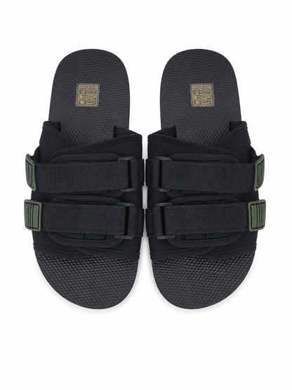 Sandalias deportivas unisex con doble correa ajustable y plantilla antideslizante, talla 35.5.