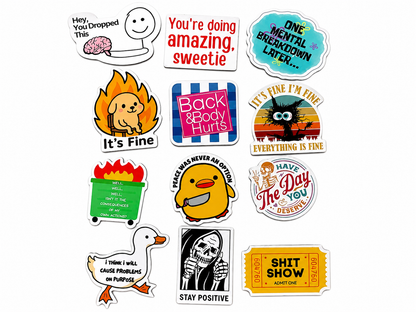Set de Imanes Decorativos con Frases Divertidas para Refrigerador.