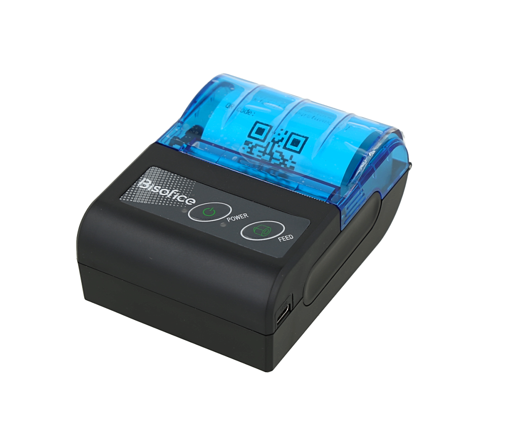 Impresora térmica portátil con conectividad Bluetooth y USB para imprimir tickets de 58 mm