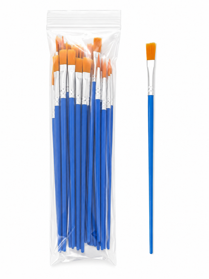 Set de Pinceles para Pintura y Manualidades con Cerdas Sintéticas.