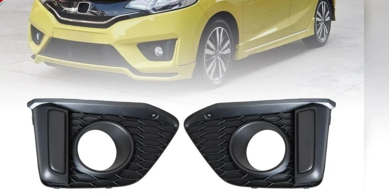Cubierta negra para faro antiniebla delantero LR para Honda Jazz Fit GK 2014-17