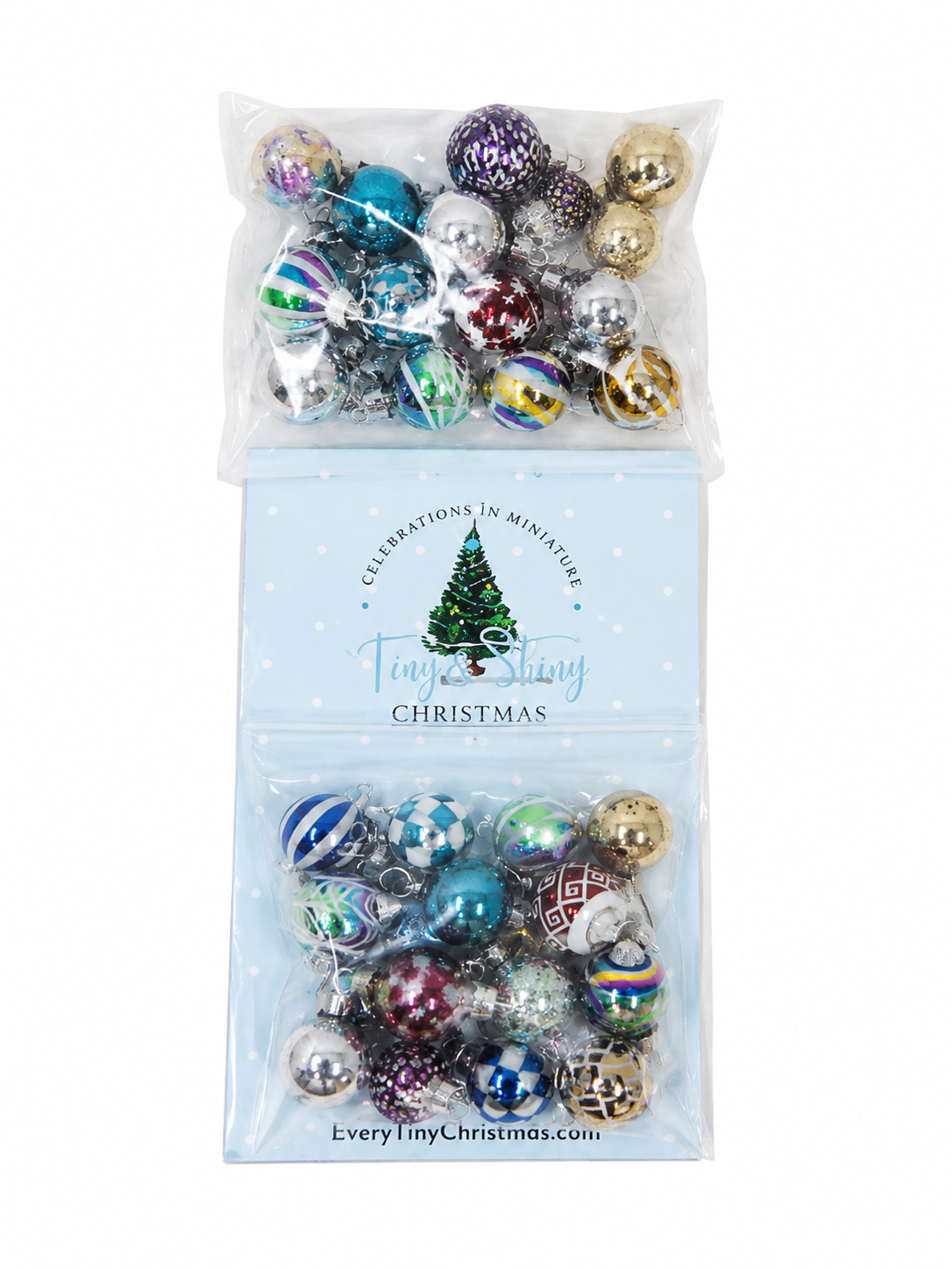 Mini Adornos Navideños Colgantes para Árbol de Navidad en Colores Surtidos.