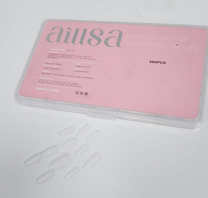Puntas de uñas postizas, diseñadas para extensiones de manicura.