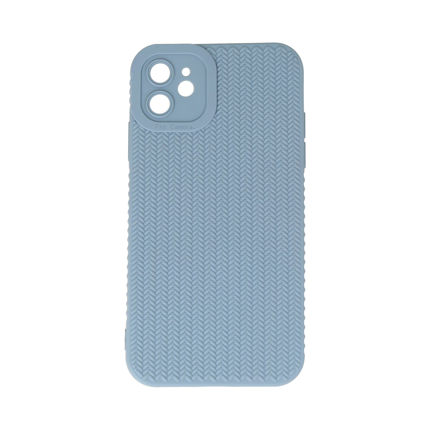 Case azul cian texturizado para iphone 11