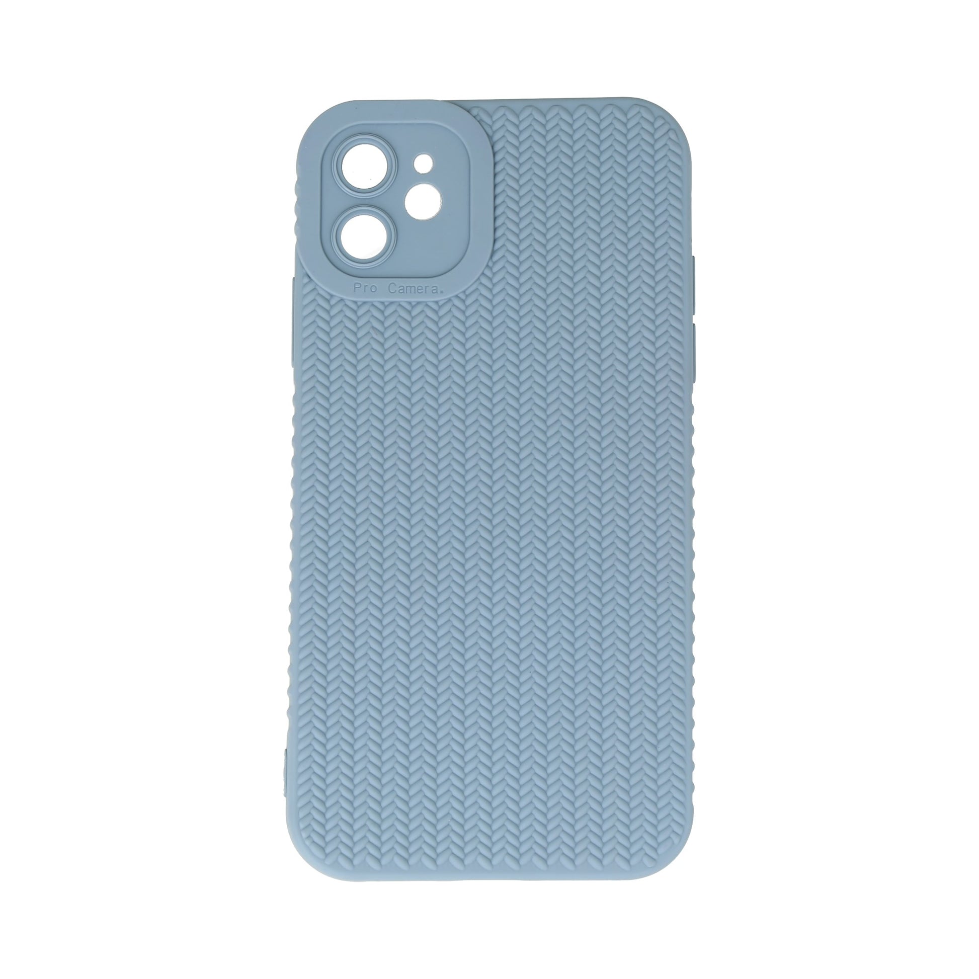 Case azul cian texturizado para iphone 11