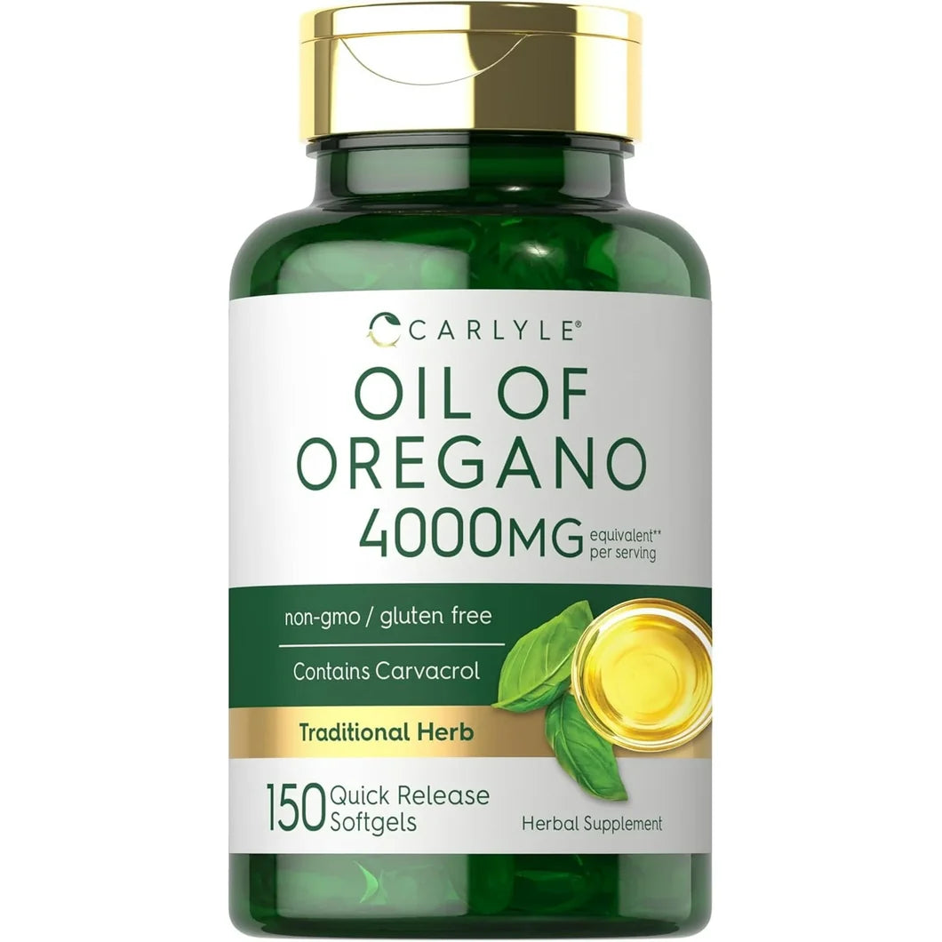 Frasco verde de Carlyle Aceite de 150 cápsulas blandas de liberación rápida softgels