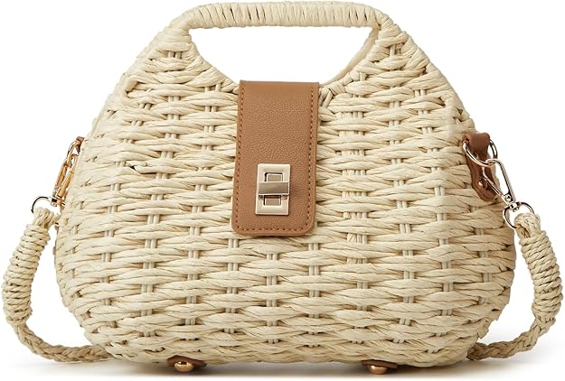 Bolso de ratán.