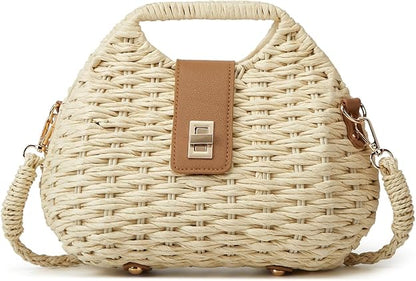 Bolso de ratán.