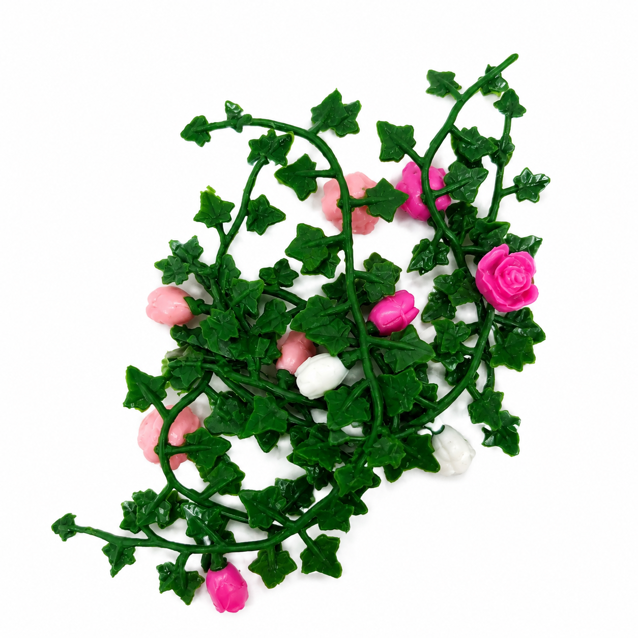 Guirnalda Decorativa de Hiedra Artificial con Rosas para Decoración del Hogar.