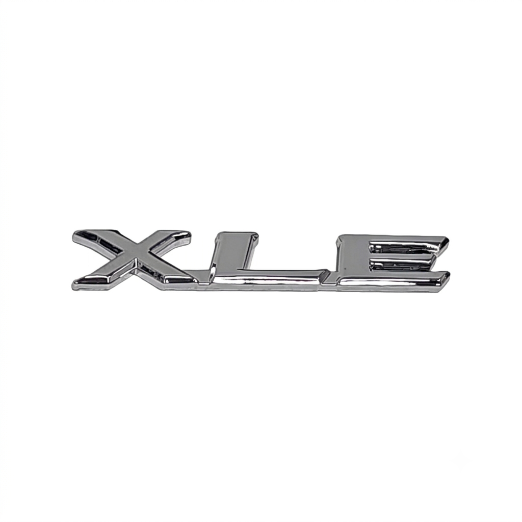 Emblema genuino de Toyota con acabado cromado brillante para el modelo XLE