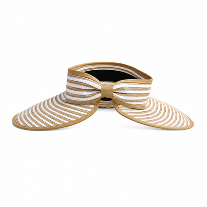 Sombrero de Panamá con visera de ala ancha plegable para verano, playa, junto a la piscina, para mujer