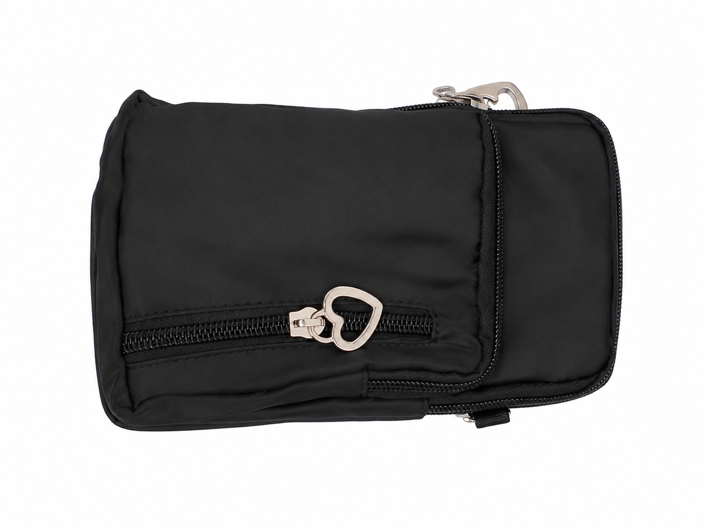 Bolso Organizador Multifuncional con Bolsillos y Cierre Color Negro.