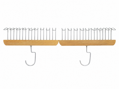 Estantes de pared minimalistas en madera.