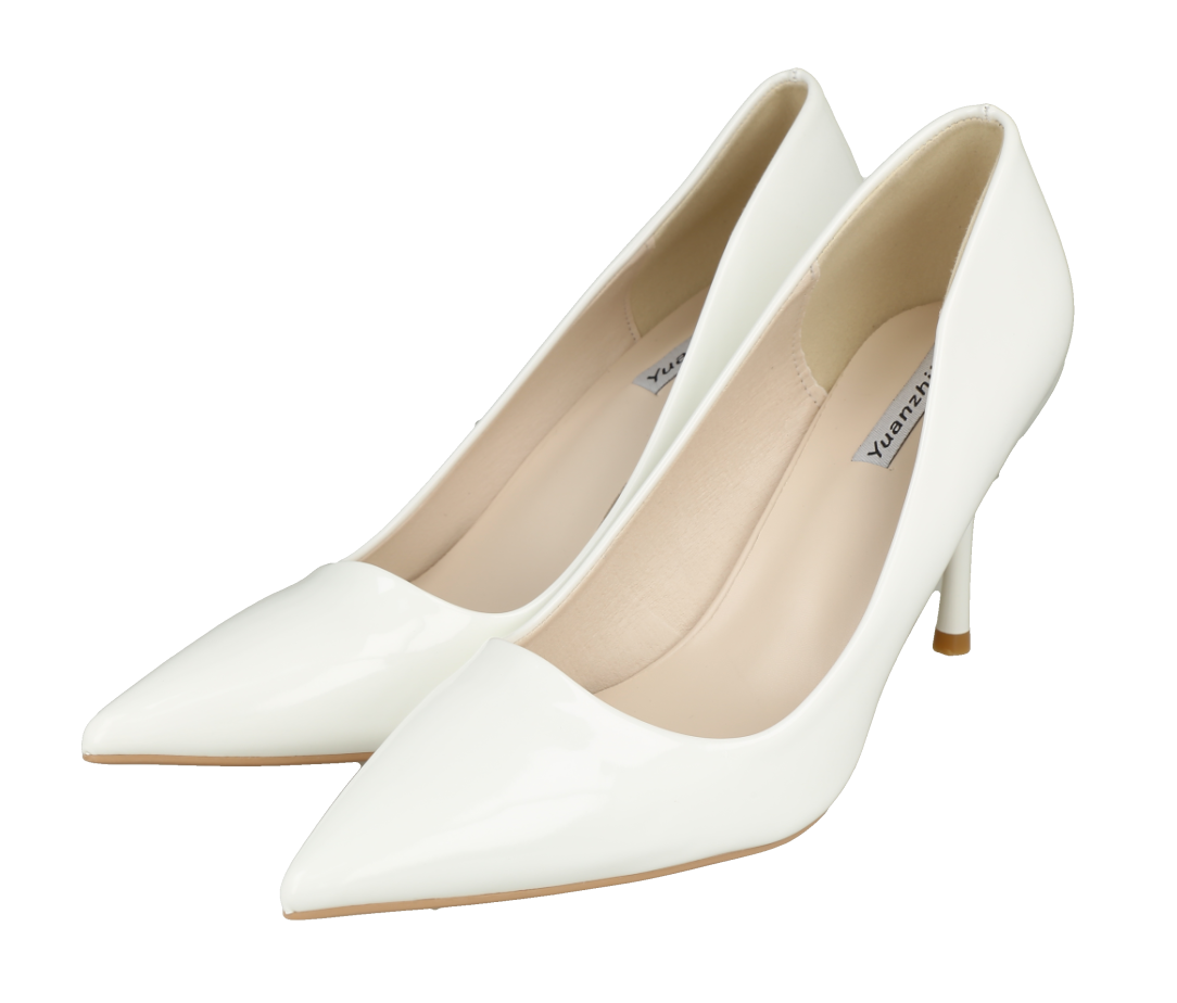Zapatos blancos con tacones, size 40