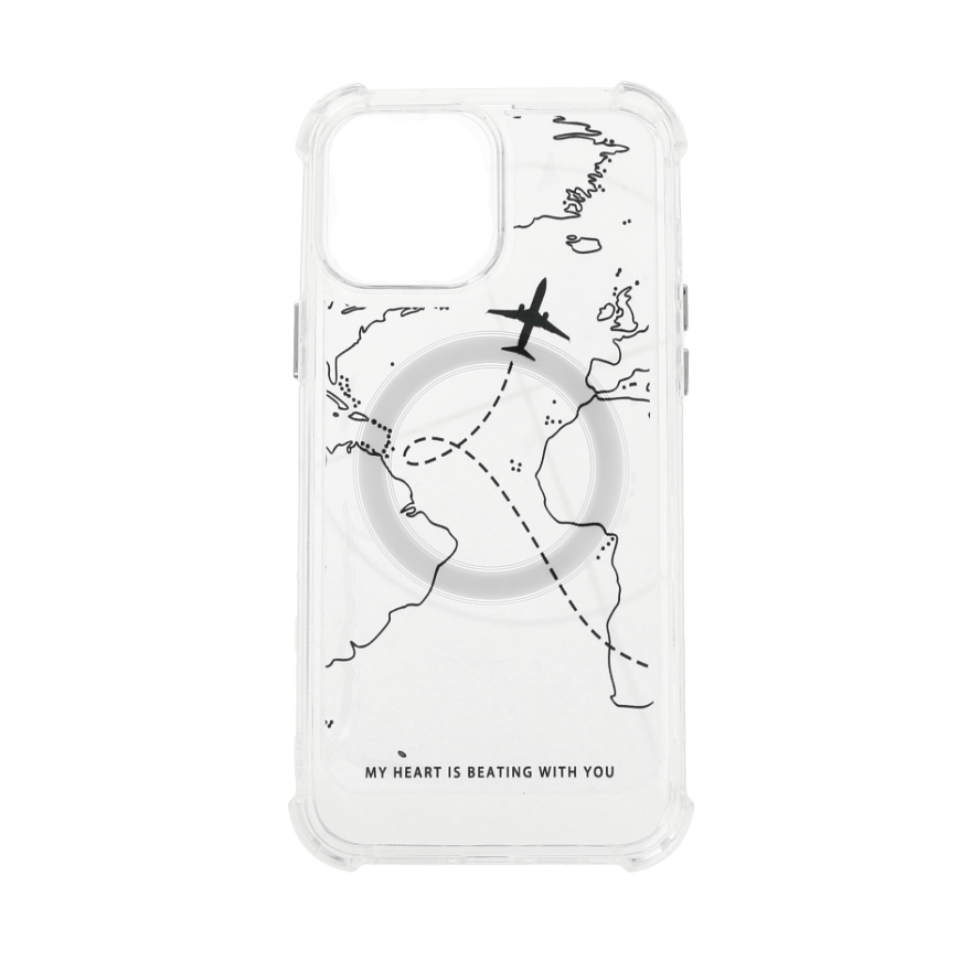 Case para iPhone 13 Pro max con un diseño de mapa del mundo