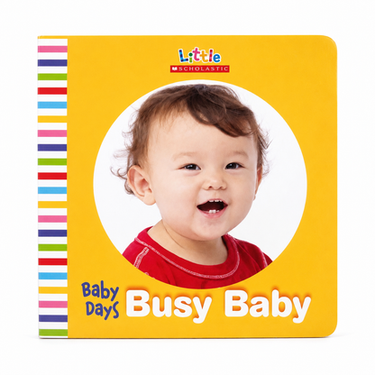 Libro infantil de cartón Busy Baby para bebés y primera infancia.