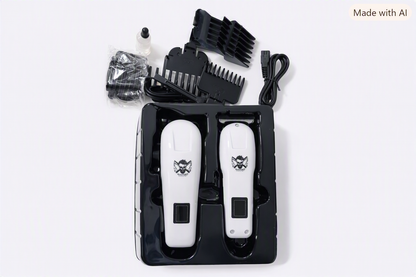 Kit de máquinas cortapelos y recortadoras eléctricas inalámbricas.