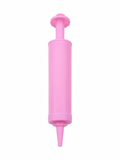 Bomba Manual Portátil Color Rosa para Globos e Inflables.