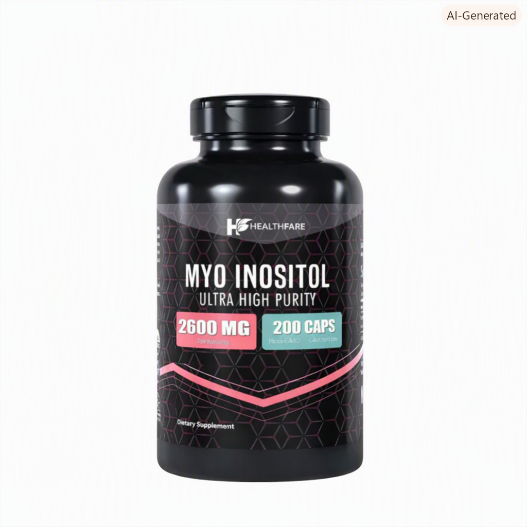 Suplemento dietético de Myo Inositol, diseñado para el apoyo hormonal y ovárico.