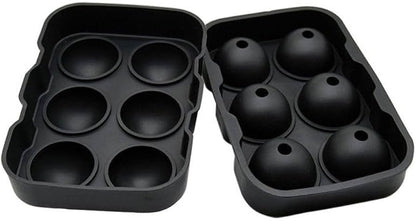 Molde de silicona negro para hacer esferas de hielo