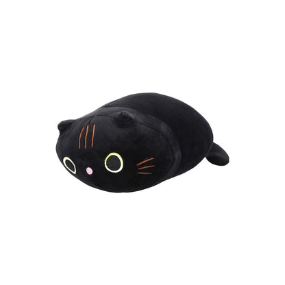 cogin de gato de peluche negro.