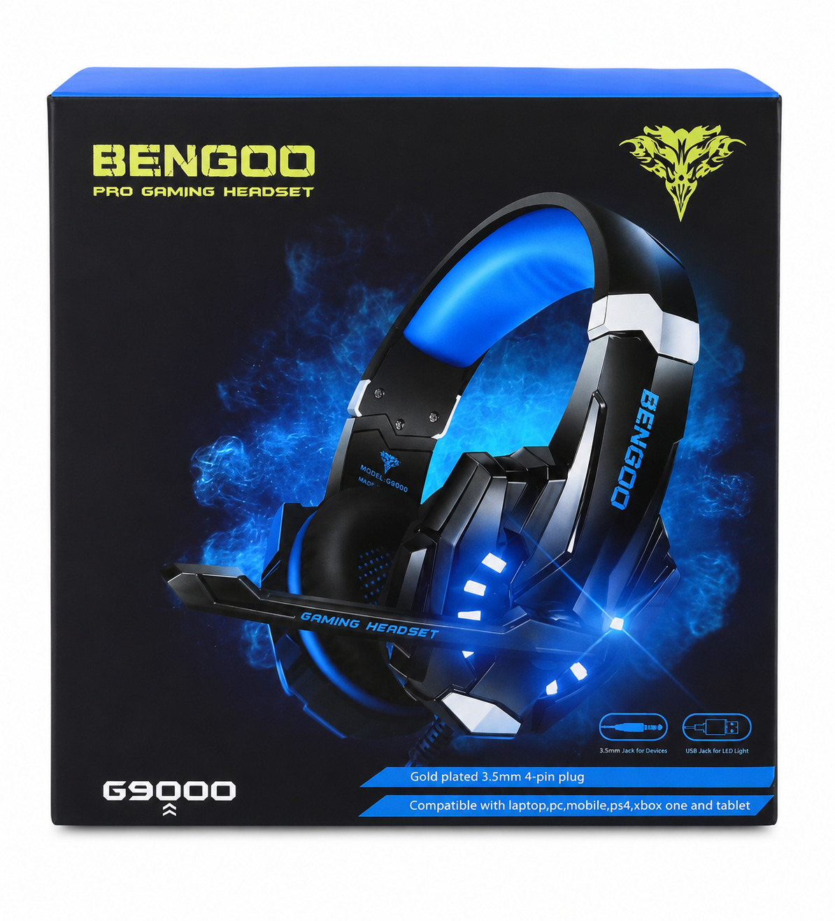 Audífonos Gamer con Micrófono Integrado y Luz LED para PC, Consolas y Dispositivos Móviles.
