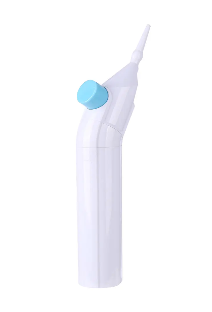 Irrigador bucal portátil de chorro de agua para la limpieza dental profunda.