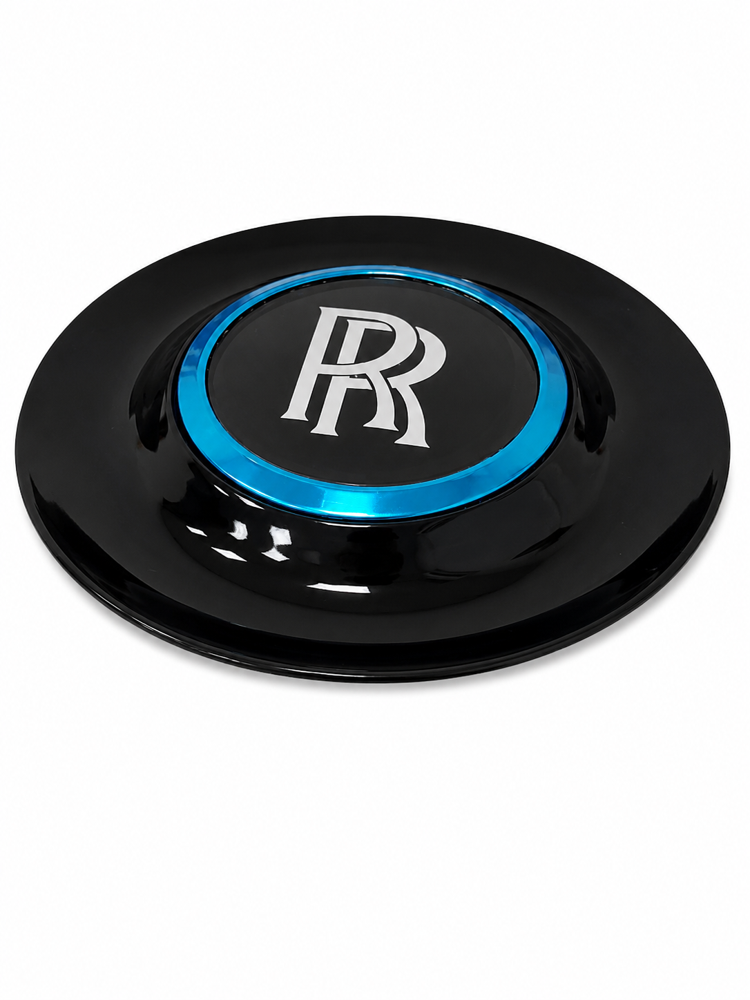 Set de 4 Emblemas Decorativos para Centro de Ruedas Automotrices.