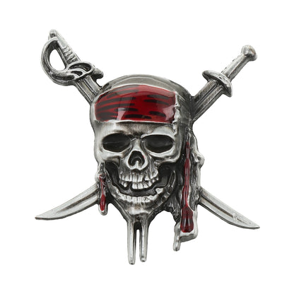 Emblema de calavera de pirata para coche