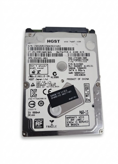 Disco duro de 500 GB, 7200 RPM HGST