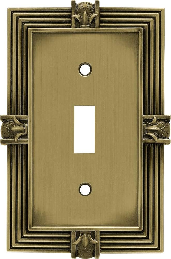 Placa decorativa para un interruptor de luz individual.