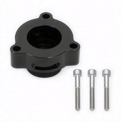 Adaptador de válvula de descarga (BOV) de aluminio para motores turbo, diseñado para permitir que el aire comprimido se ventile a la atmósfera en lugar de recircularlo