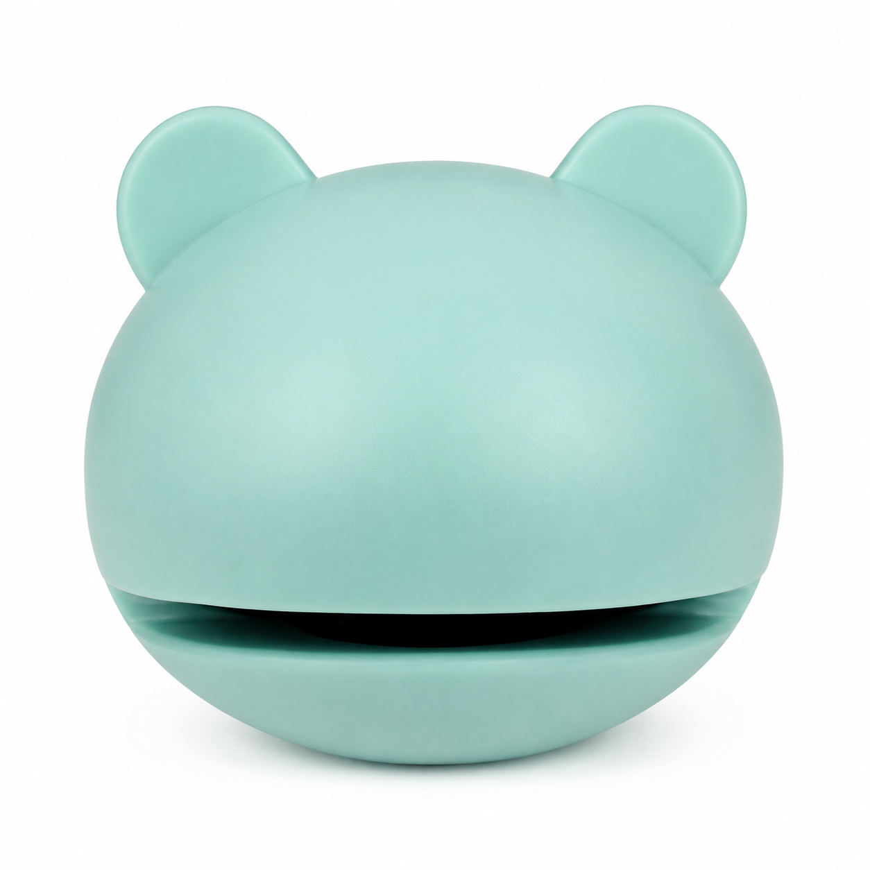 Mini selladora portátil de bolsas verde menta con diseño de animal.