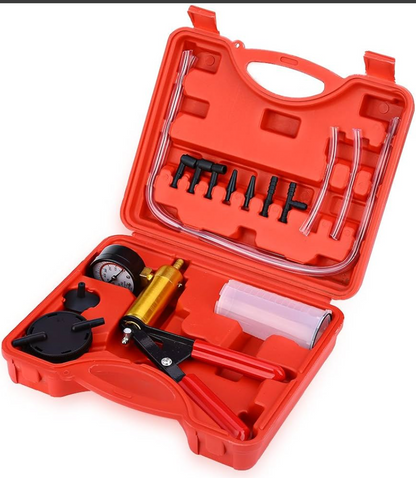 Kit de purga de frenos y bomba de vacío manual 2 en 1.