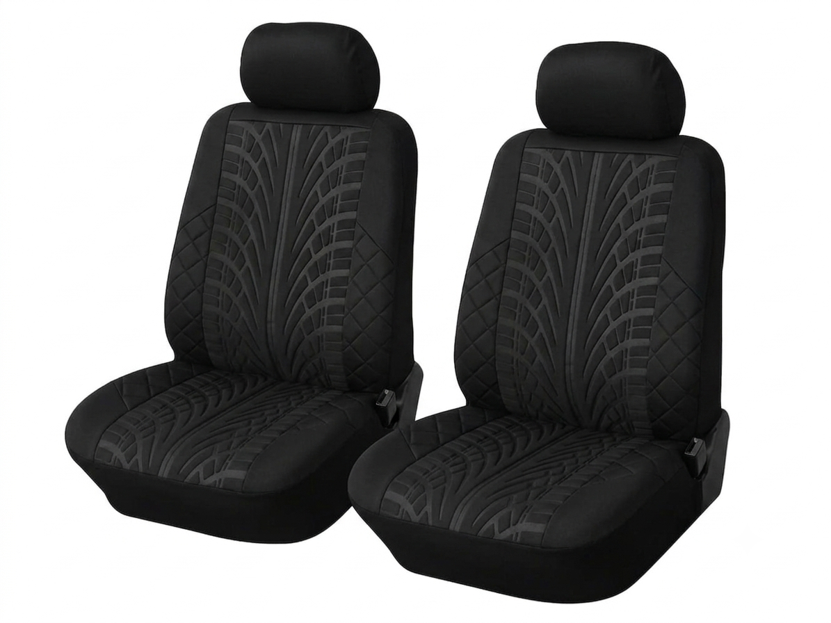 Juego de 2 fundas para asientos de coche con ajuste universal.