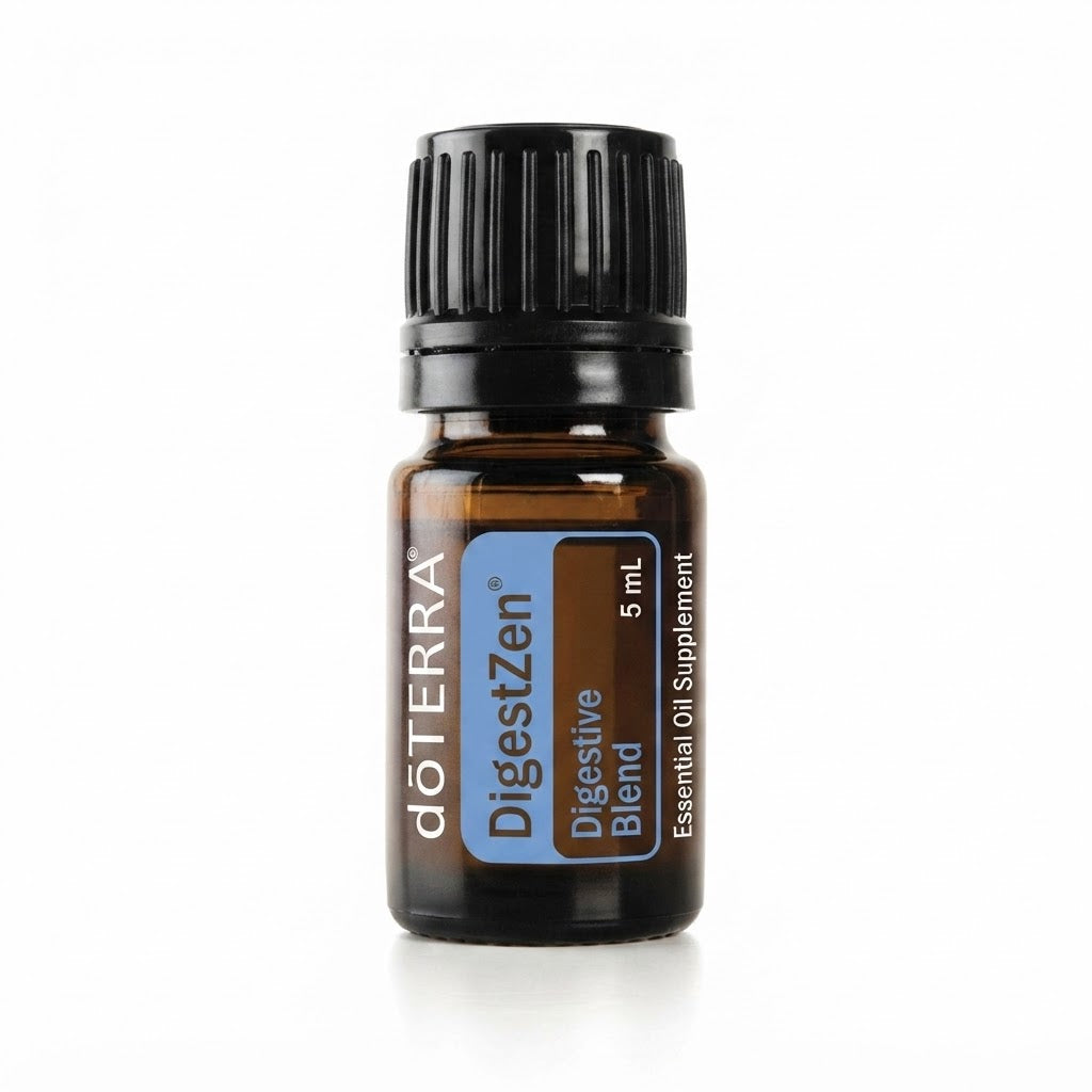 Mezcla de aceites esenciales diseñada para apoyar la salud digestiva.