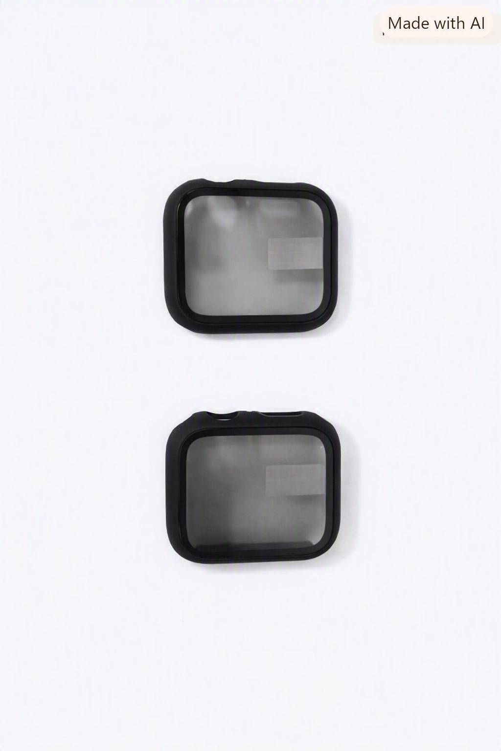 Pack 2 fundas protectoras negras para reloj inteligente.