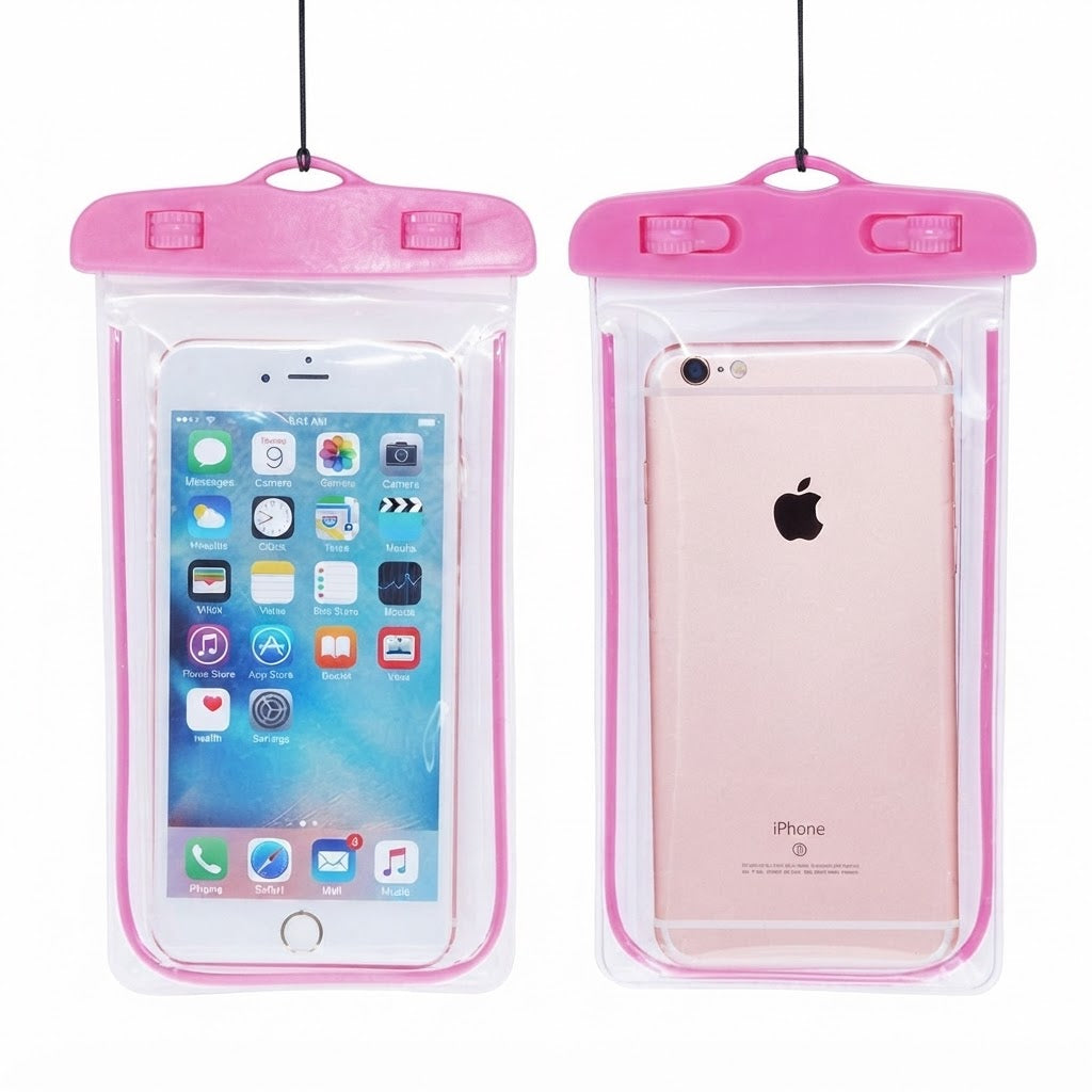 Pack de 2 fundas impermeables universales de PVC con cierre hermético.