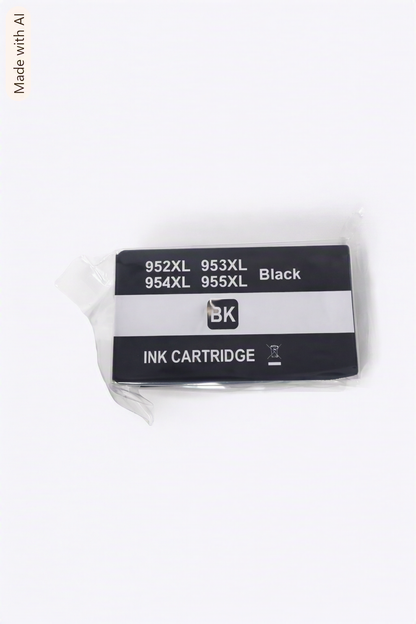 Cartucho de tinta negra de alta capacidad XL, compatible con las series de referencia 952XL, 953XL, 954XL y 955XL.
