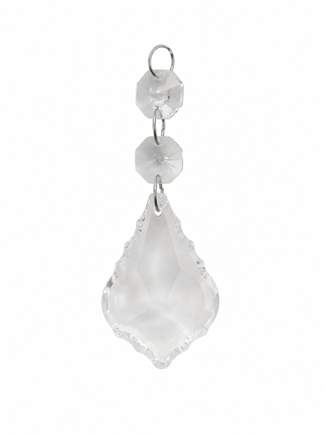 Colgante Decorativo de Cristal Transparente Facetado para Lámparas y Manualidades.