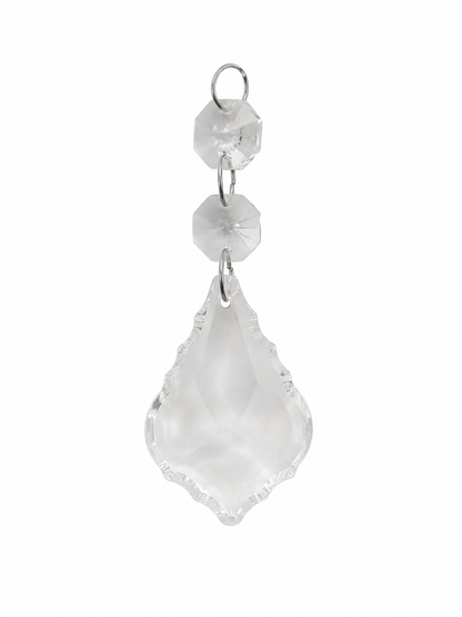 Colgante Decorativo de Cristal Transparente Facetado para Lámparas y Manualidades.