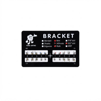 kit de brackets metálicos para ortodoncia.