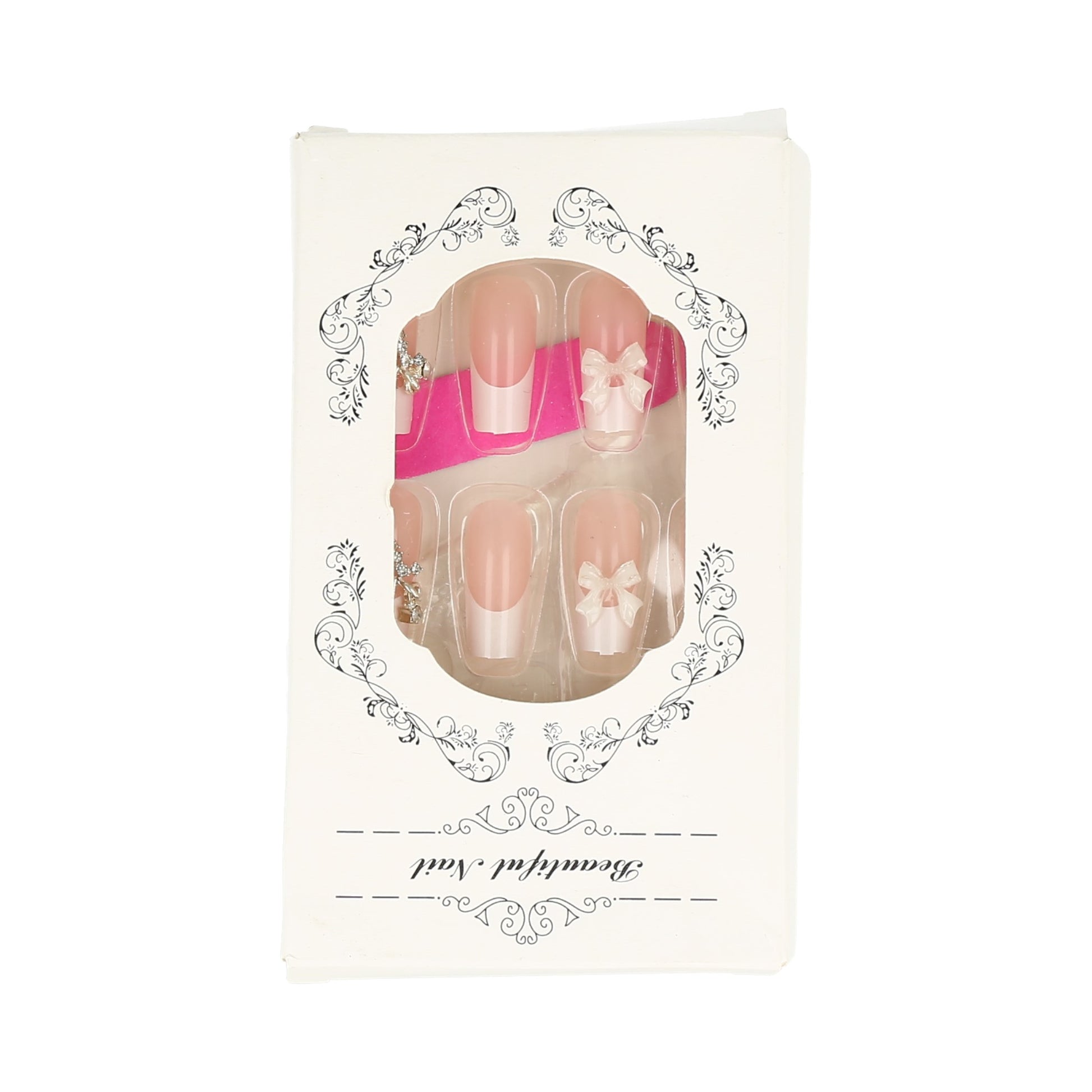 set de uñas postizas beautiful nail crema