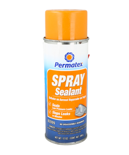 Sellador en aerosol 82099 para reparaciones de fugas de baja presión.