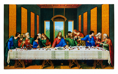 Tapiz Decorativo de La Última Cena para Pared, Impresión de Alta Definición, 19.6 x 31.4 Pulgadas.