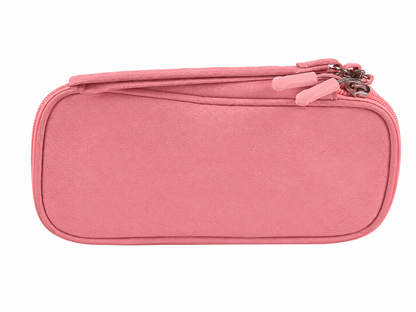 Estuche Organizador Multifuncional con Cierre Doble Color Rosa.