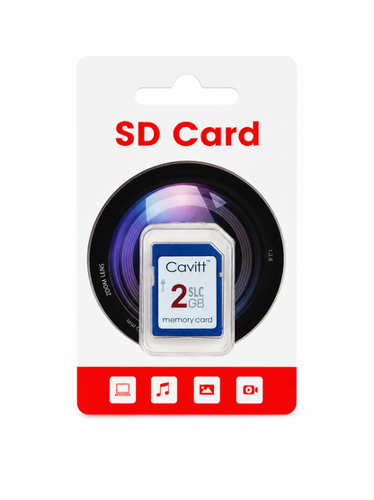 Tarjeta de Memoria SD 2 GB para Cámaras y Dispositivos Compatibles.