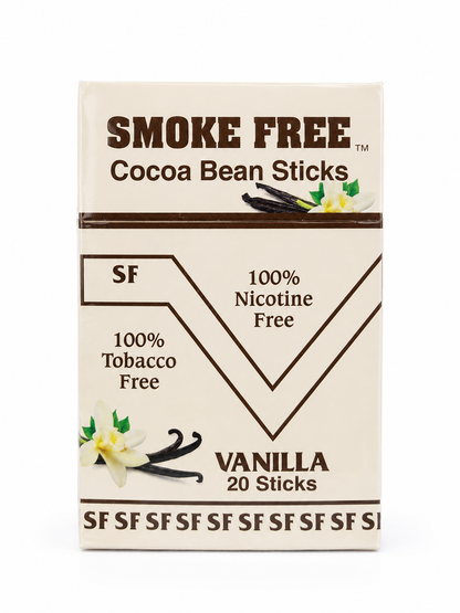 Palillos de Cacao Sabor Vainilla Sin Nicotina 20 Unidades.