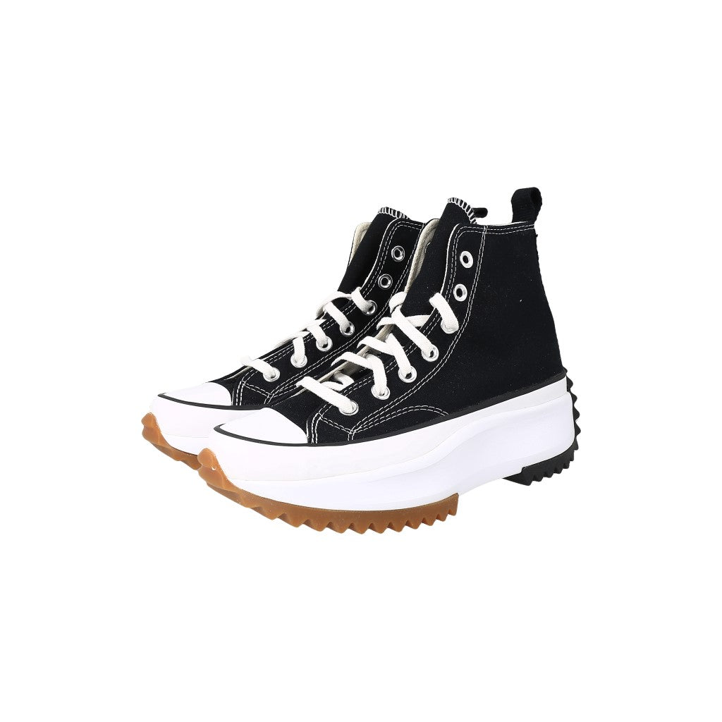 Tenis altos unisex 5.5men 7womens negro/blanco